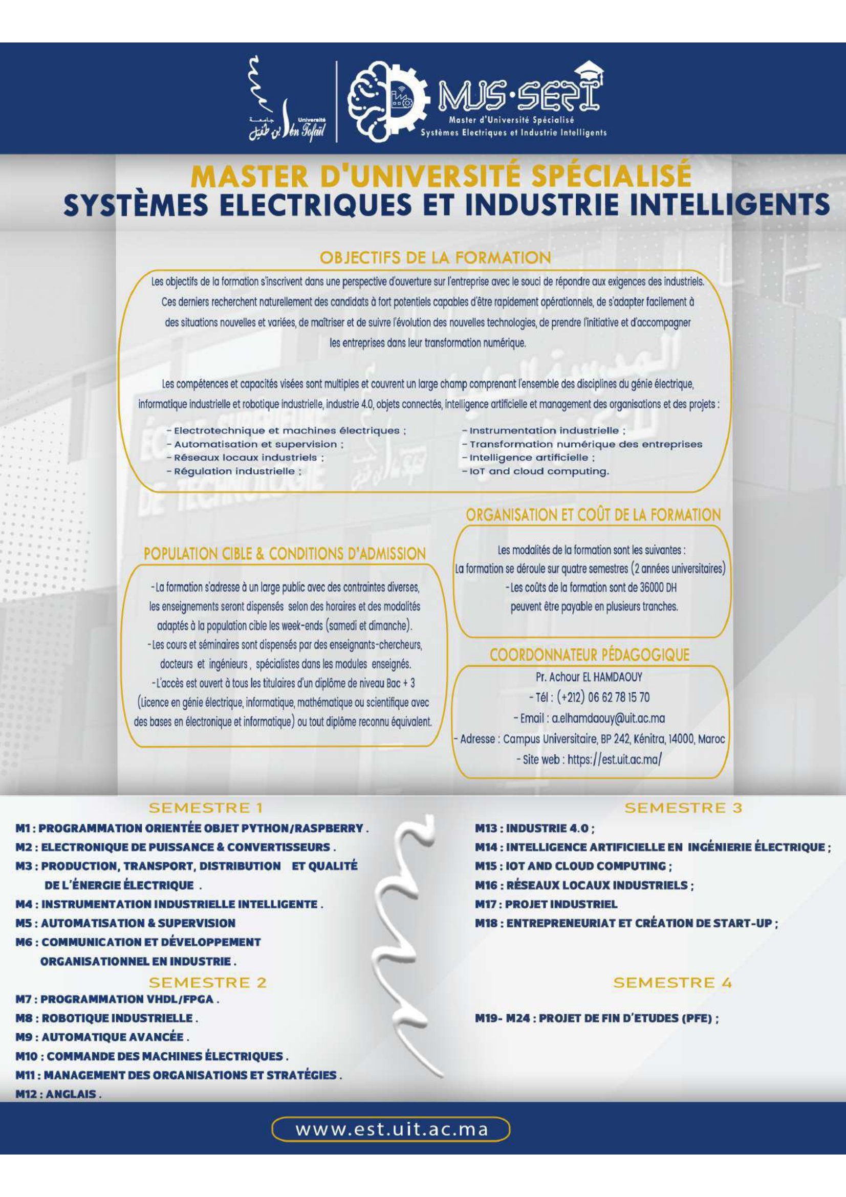 Systèmes Electriques et Industrie Intelligents