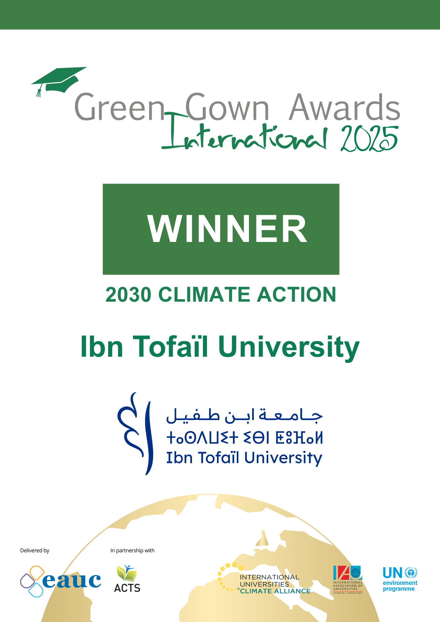 2030 Climate Action winner badge